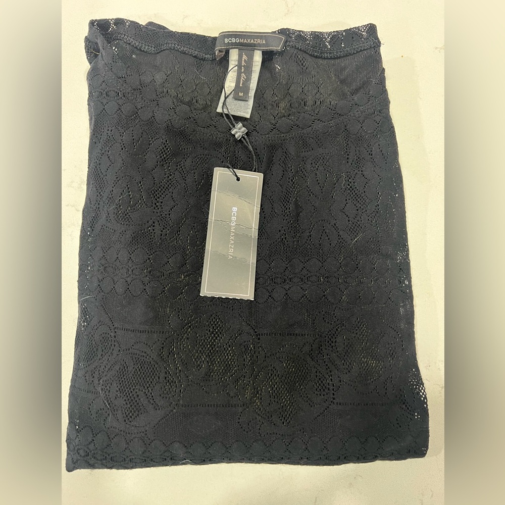 BCBG Maxazria Black Long Sleeve Shirt
